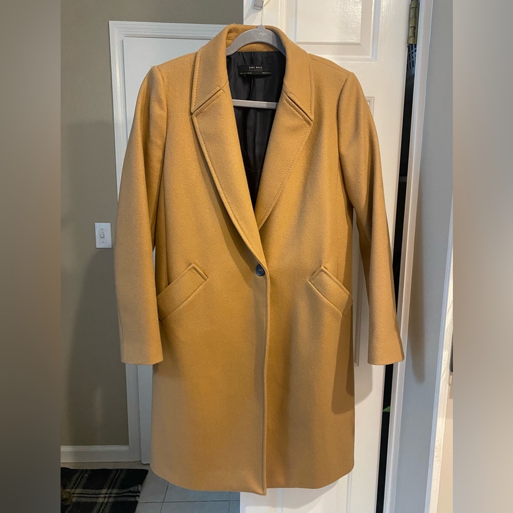 Classic Camel Wool Coat